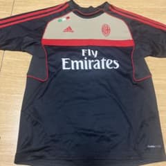 ACミラン adidas シャツ 黒 - メルカリ