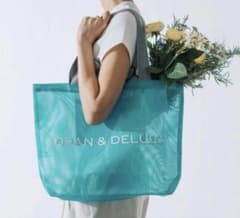 DEAN & DELUCA メッシュトートバッグ ターコイズブルー L 新品 - メルカリ