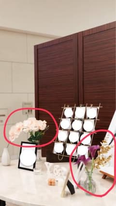 【結婚式】ウェルカムスペース　造花のサムネイル