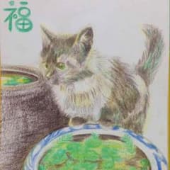 似顔絵 ハガキサイズのサムネイル