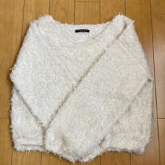 INGNI イング シャギーニット ホワイト M
