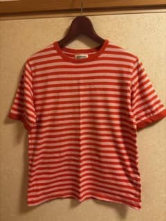 BEAMS BOY ボーダー 半袖カットソー オレンジ ピンクのサムネイル