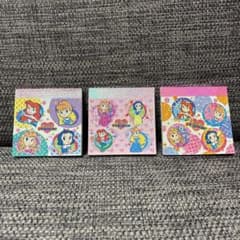 平成レトロ　ディズニー　プリンセス　メモ帳　3冊セット