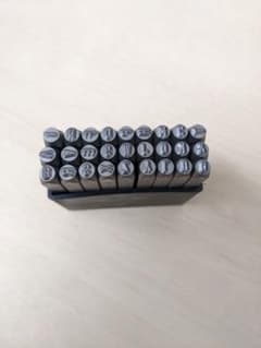 メタルスタンプ　打刻印27個 3mm アルファベット レザークラフトのサムネイル