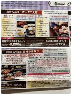 ホテルニューオータニ大阪＆吉祥やまなか 割引クーポン　レストランホテル割引券 - 5