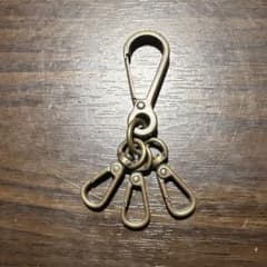 カラビナキーホルダーアンティークゴールドのサムネイル