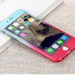iphone6 グラデーション フルカバーケース (ブルー＆レッド)のサムネイル