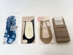 PRINTED COVER SOCKS 貝殻柄 カバーソックス　まとめ売りのサムネイル
