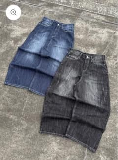 VELVET Slub Distressed Baggy Denim ブラックM VELVET Slub Distressed Baggy Denim ブラックM - メルカリ
