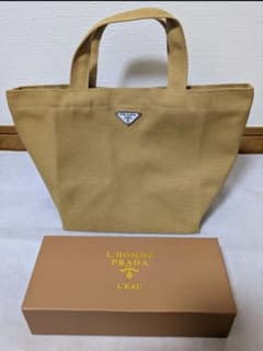 PRADA ミニ トートバッグ キャンパス ベージュ ノベルティ 非売品