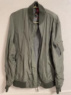 ALPHA INDUSTRIES MA-1 フライトジャケット カーキ Lのサムネイル