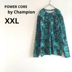 Champion チャンピオン 長袖 トップス マルチ XXL 裏起毛 柄