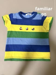familiar ストライプ柄 Tシャツ 90 familiar ボーダー柄 Tシャツ 90サイズ - メルカリ