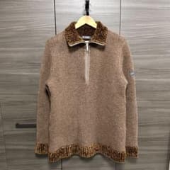 ラフシモンズ ニット L 近年 ブルゾン ハーフジップ イタリア製 ブラウン ラフシモンズ ニット L 近年 ブルゾン ハーフジップ イタリア製