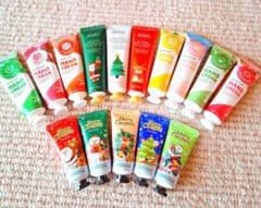 ハンドクリーム15本セット 可愛いいX'masデザイン8本フルーツ7本