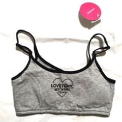 LOVE TOXIC ジュニアブラ 　グレー（サイズ150）のサムネイル