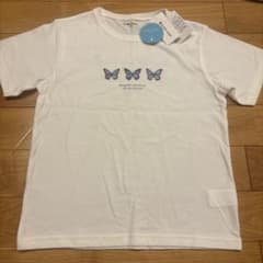 GLOBAL WORK 蝶々柄 Tシャツ ホワイト 140cmのサムネイル