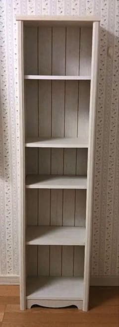 ニトリ オープンシェルフ リズバレー ホワイト 木製 5段 - メルカリ