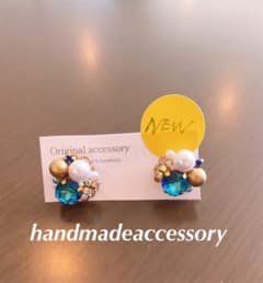 NEW‼️キラキラ⭐️ビジュー＆パールストーンピアス限定1点もののサムネイル