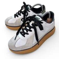 미품 onitsuka Tiger DELECITY 24cm 후 바닥 스니커 화이트