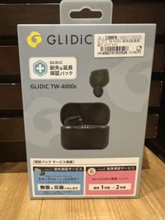 【未使用】GLIDiC TW-4000s ワイヤレスイヤホン BK BLACKのサムネイル
