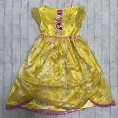 Disney Princess 꽃무늬 드레스 노란 벨 미녀와 야수