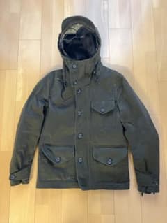 TEN C NAVY PARKA, DOWN LINER, WOOL HOOD