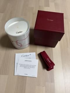 新品未使用　Cartier カルティエ　アロマキャンドル リボン付きのサムネイル