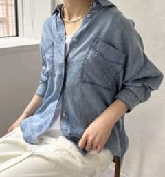 【新品】Jena espace merveilleux テンセルデニムシャツ