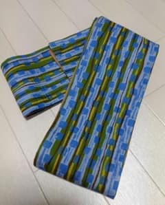 半幅帯　ハンドメイド品　綿と絹のサムネイル