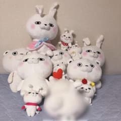 ヨッシースタンプ　YOSISTAMP うさぎ　くま　ぬいぐるみ　2個セット 予約 ヨッシースタンプ ふさふさBIGぬいぐるみ 全2種セット