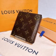 【美品】ルイヴィトン ポルトフォイユ マルコ モノグラム 二つ折り財布のサムネイル