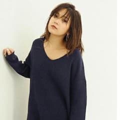 ロングニット ワンピースのサムネイル