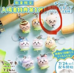 映画　ちいかわ　めじるしチャーム　5個セット ちいかわ 映画 入場者特典 めじるしチャーム ラッコ - メルカリ