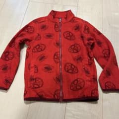 キッズ スパイダーマン フリースジャケット レッド　120cmのサムネイル