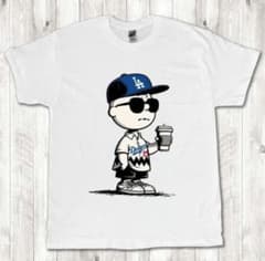 Thumbnail of チャーリーブラウン ドジャース MLB 白 Tシャツ L