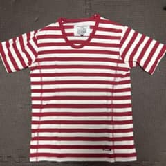 URBAN RESEARCH 赤と白ストライプ Tシャツ サイズ38のサムネイル