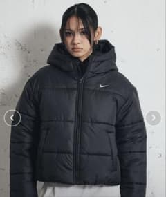 Nike ブラック ジャケット フード付き Mサイズ - メルカリ