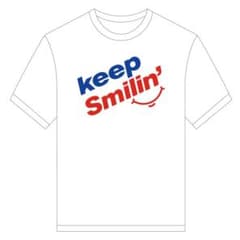 福ちゃん様専用　Keep Smilin' Tシャツ（ホワイト・Lサイズ）のサムネイル