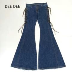 DEE DEE 渋谷 ベルボトム デニム ブーツカット レースアップ W30