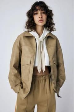 MOUSSY MOUSSY FAUX LEATHER BIG ジャケットのサムネイル