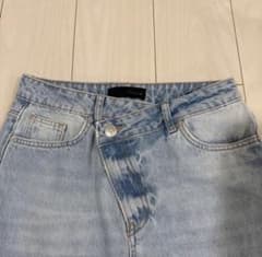 ZARA クロスオーバーウエスト ストレートデニムパンツのサムネイル