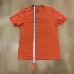 Patagonia メンズ 半袖 Tシャツ オレンジ Sサイズ　ランニングのサムネイル