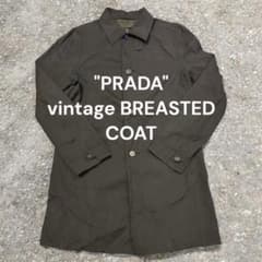 PRADA ステンカラーコート vintage BREASTED COAT PRADA ステンカラーコート vintage BREASTED COAT - メルカリ