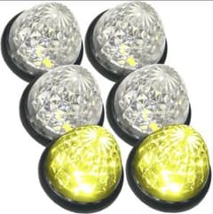 LEDマーカーランプ 6個セット クリア イエロー 汎用 トラックのサムネイル