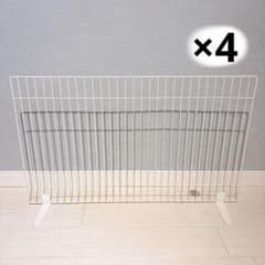 ☆新品お値打ち4枚セット☆ ペットフェンス 90*55 アイリスオーヤマ 白のサムネイル