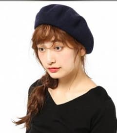 override ベレー帽 黒のサムネイル