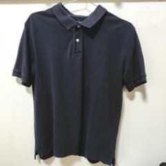 （黒L）綿100 無印良品 ポロシャツ コットンのサムネイル