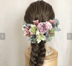 【うさこ♡様専用】フラワーヘッドドレス　結婚式♡成人式などのサムネイル