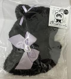 WEGO 17cm ぬいぐるみ服 ねこ耳　ブラック　パープルのサムネイル